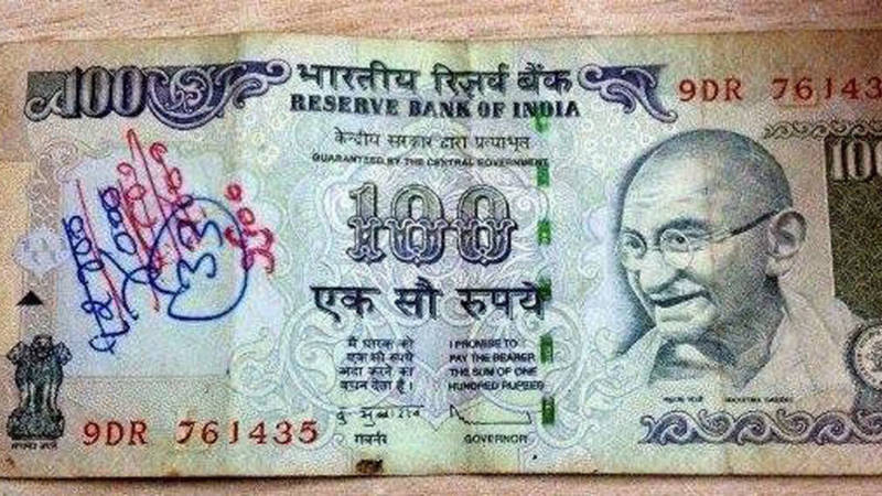 ﻿Don’t write anything on new notes of our country