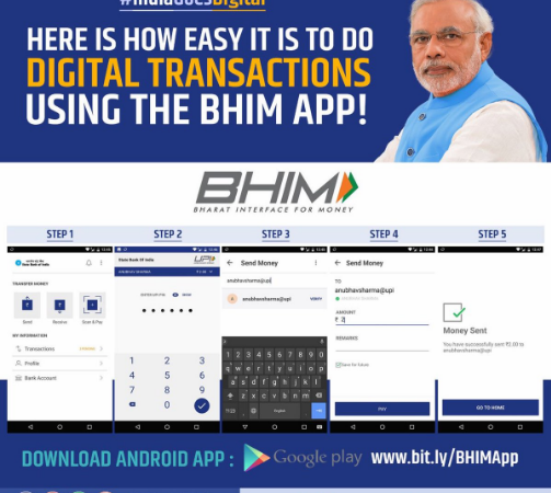 BHIM (Bharat Interface for Money) – Go Cashless India