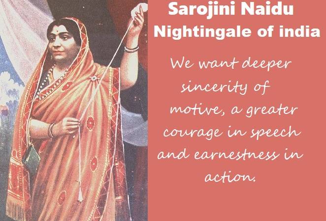 Sarojini Naidu (Nightingale of India)
