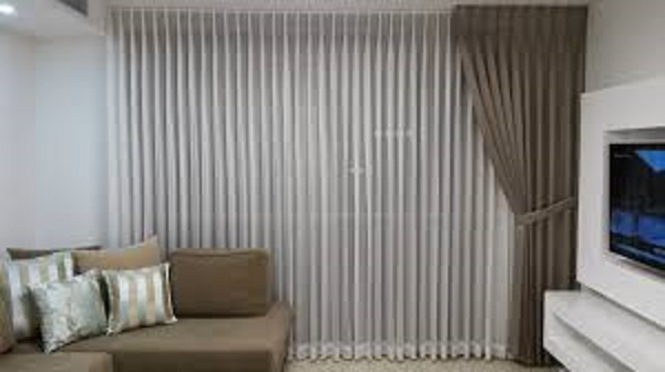 Sofa and curtain