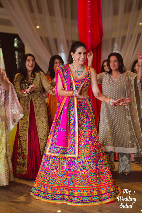 Colourful lehenga