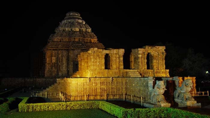 Konark Temple at night