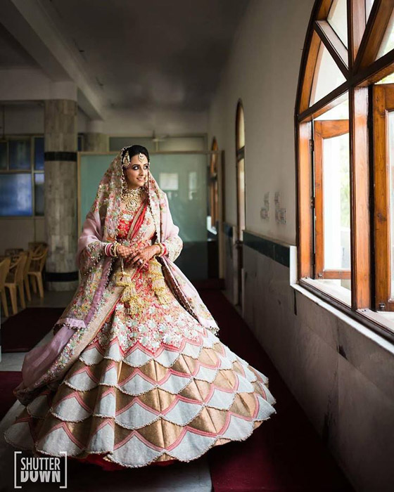 Ruffled lehenga