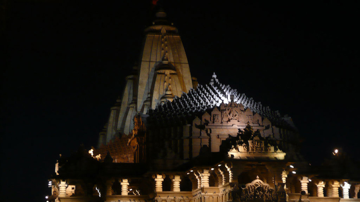 Somnath temple in night