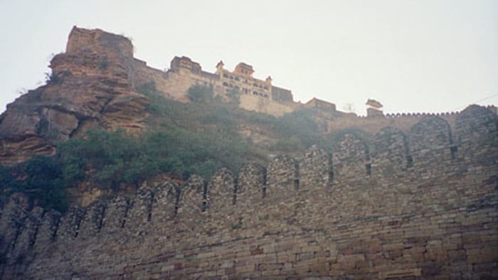 gwalior fort far view