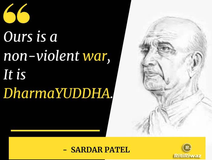 Sardar Vallabhbhai Patel Quotes