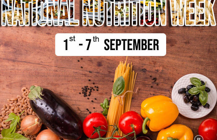 National Nutrition Week (1st September to 7th September)