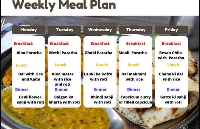 North Indian Meal Plan
