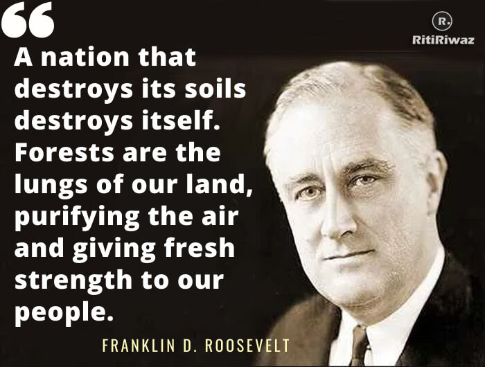 Franklin D. Roosevelt Environment Day Quote