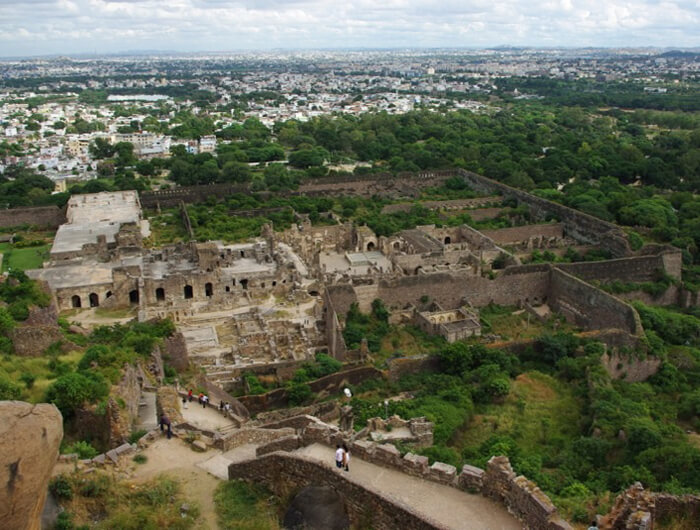 Golconda Fort from far