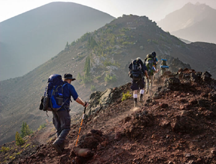 Hikers in India