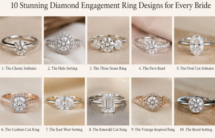 10 Stunning Diamond Engagement Ring Designs for Every Bride