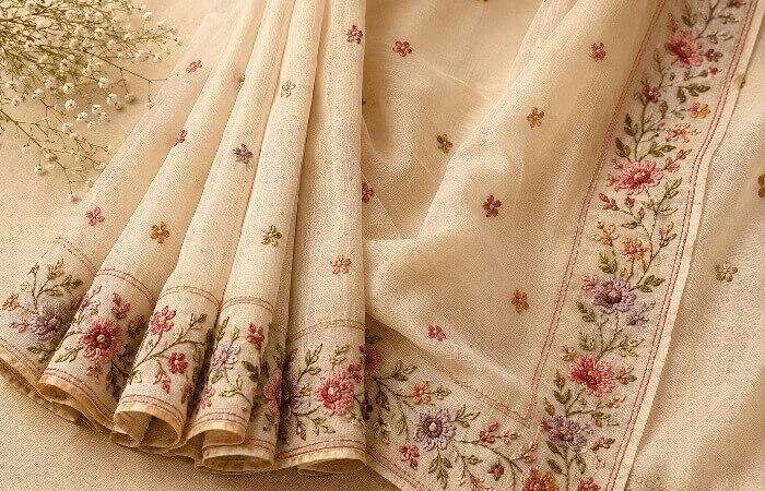 Where to Buy Hand-Embroidered Sarees Online in India