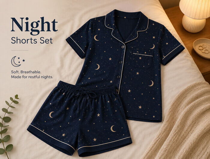 Night Shorts Set for Ladies: Comfort, Style, and Everyday Ease