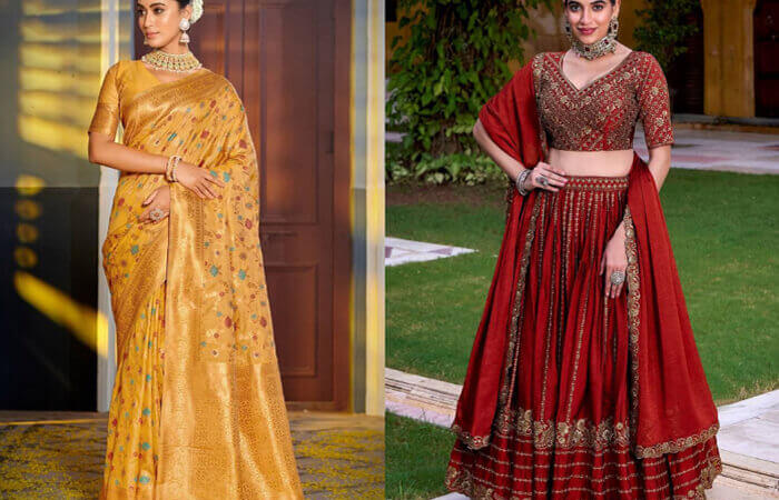 Saree or Lehenga for Weddings: How to Choose the Right Outfit for Every Function
